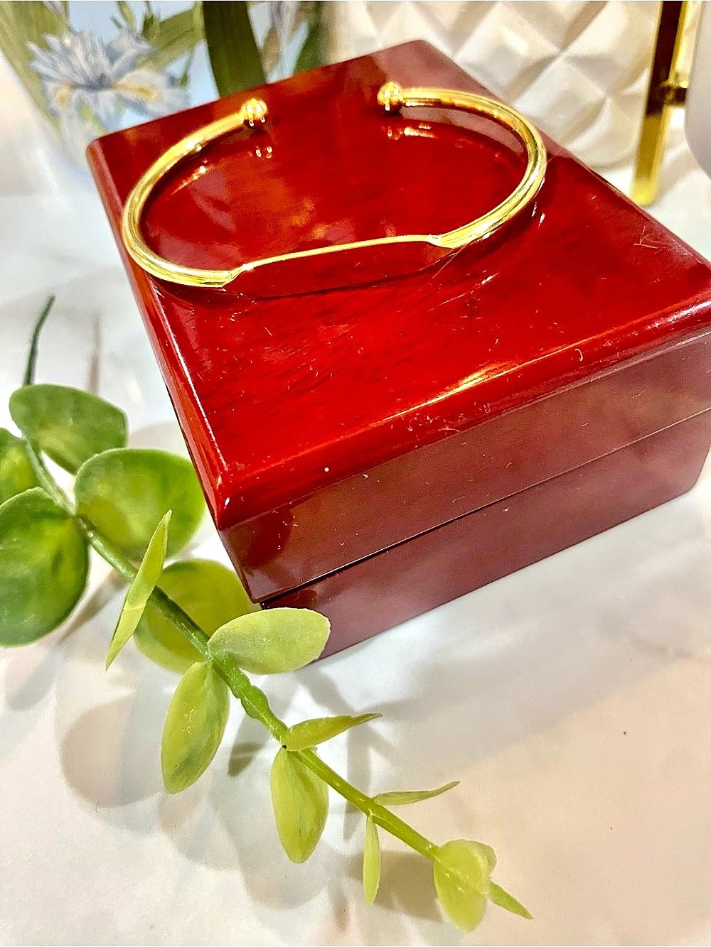 NWT Gold-Tone Cuff Plate Bracelet